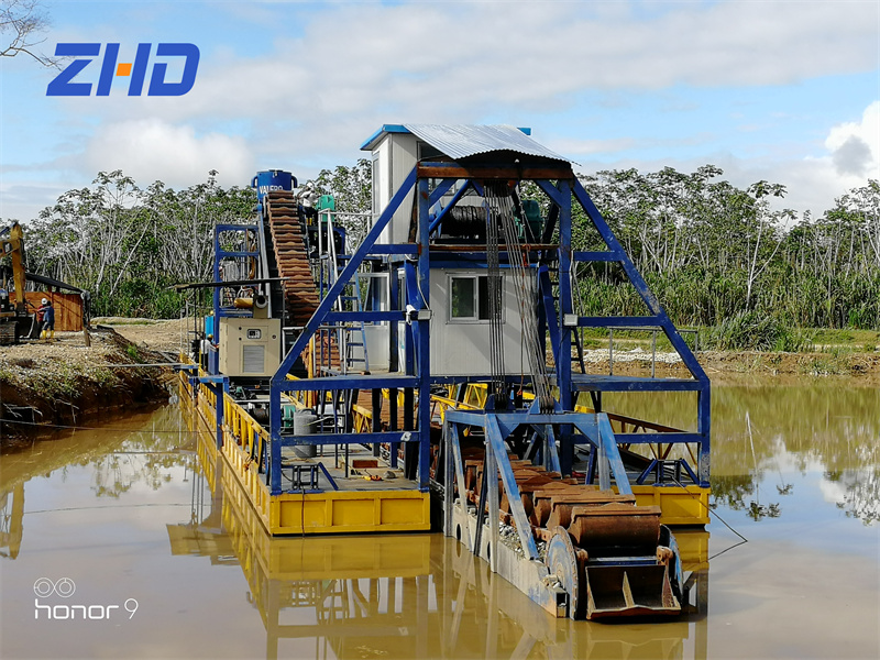 Bucket Chain Gold Dredger