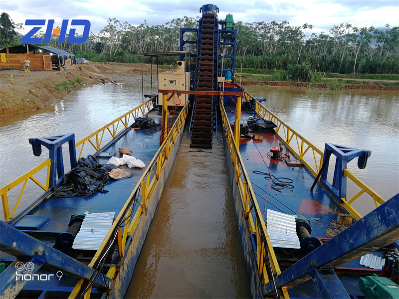 Bucket Chain Gold Dredger